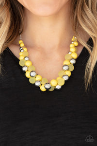 Paparazzi Necklaces Bubbly Brilliance - Yellow