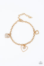 Load image into Gallery viewer, Paparazzi Bracelets Hearts and Harps - Gold
