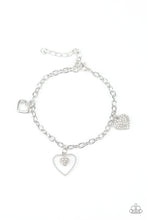 Load image into Gallery viewer, Paparazzi Bracelets Hearts and Harps - White
