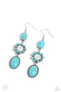 Carefree Cowboy - Blue Earrings March Fashion Fix 2023