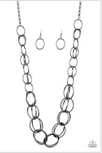 Load image into Gallery viewer, paparazzi necklace Elegantly Ensnared - Black
