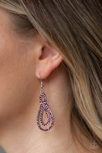 Load image into Gallery viewer, Paparazzi Earrings Sassy Sophistication - Purple
