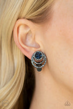 Load image into Gallery viewer, Paparazzi Earrings Epic Epicenter - Blue
