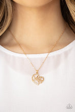 Load image into Gallery viewer, paparazzi necklace Mom Moments - gold
