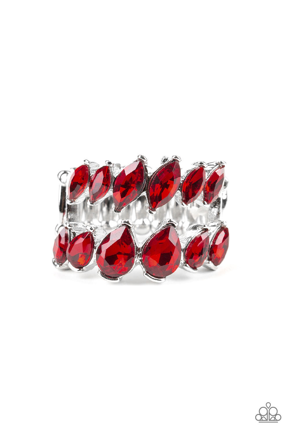 Paparazzi ring Timeless Tiers - Red