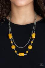 paparazzi necklace Colorfully Cosmopolitan- Yellow