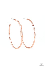 Load image into Gallery viewer, Paparazzi Earrings Loop de HOOP - Copper
