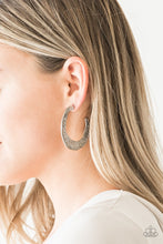 Load image into Gallery viewer, Paparazzi Earrings The HOOP Up - Silver
