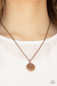 Paparazzi Necklaces Worlds Best Grandma - Copper