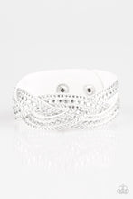 Load image into Gallery viewer, Paparazzi Bracelets Bring On The Bling - White
