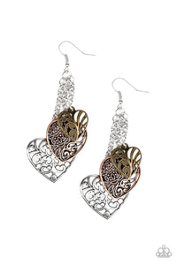 Paparazzi Earrings Once Upon A Heart - Multi