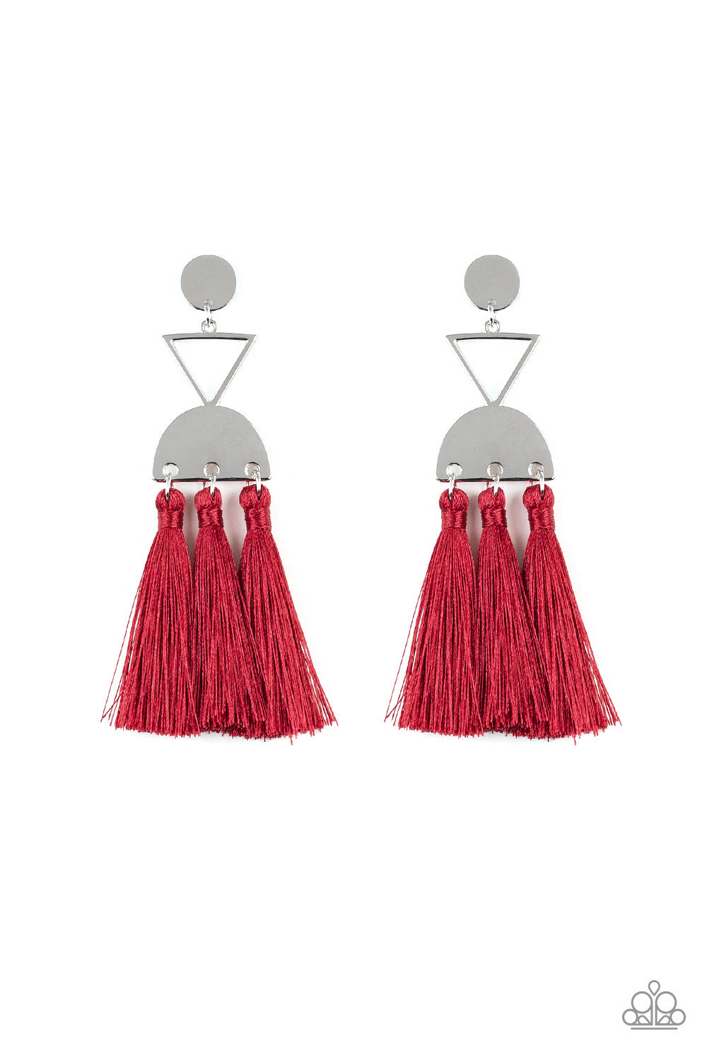 Paparazzi Earrings Tassel Trippin - Red