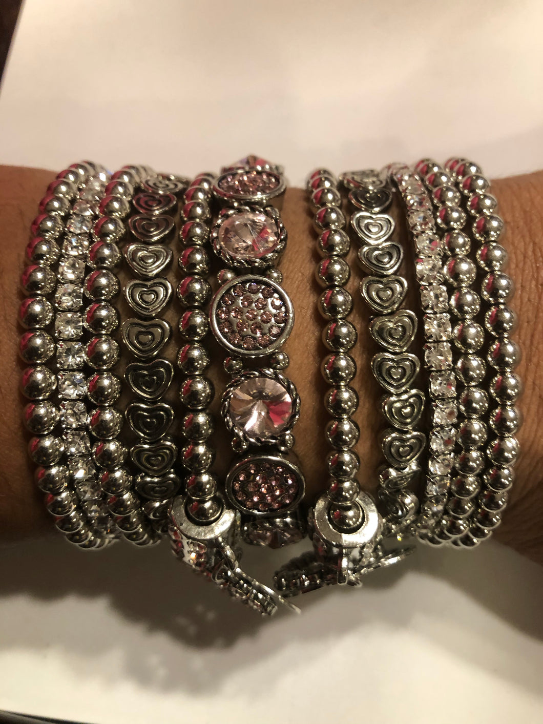 Pink heart stack