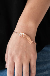 Paparazzi Bracelets How Do You Like This FEATHER? - Copper