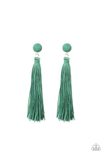 Load image into Gallery viewer, Paparazzi Earrings Tightrope Tassel - Green
