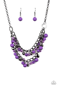 Paparazzi Necklaces  Watch Me Now - Purple