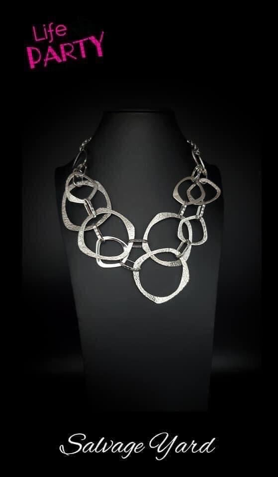 Paparazzi Necklace Salvage Yard silver LOP