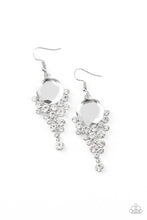 Load image into Gallery viewer, Paparazzi Earrings Elegantly Effervescent - White
