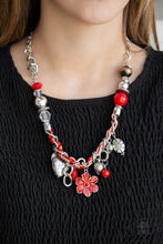 Load image into Gallery viewer, Paparazzi Necklaces Charmed, I Am Sure - Red
