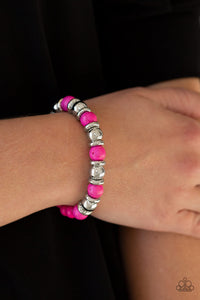 Paparazzi Bracelets Across the Mesa - Pink