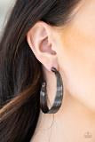 Paparazzi Earrings Live Wire Black