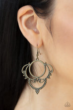 Load image into Gallery viewer, Paparazzi Earrings Metallic Macrame - Brass
