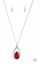 Load image into Gallery viewer, Paparazzi Necklaces  - Notorious Noble - Red
