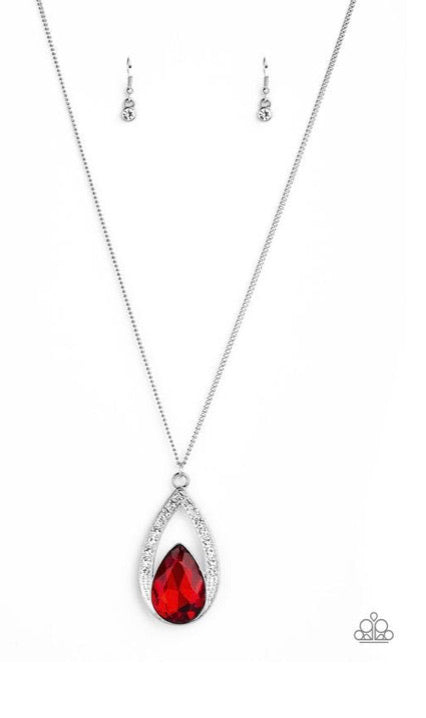 Paparazzi Necklaces  - Notorious Noble - Red