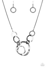 Load image into Gallery viewer, Paparazzi necklace  Paparazzi Progressively Vogue - Black Necklace and matching Earrings
