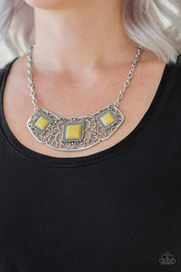 Paparazzi Necklaces Feeling Inde-PENDANT - Yellow