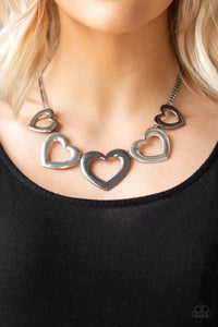 Paparazzi Necklaces Hearty Hearts - Multi