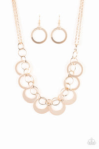 Paparazzi Necklaces In Full Orbit - Rose Gold