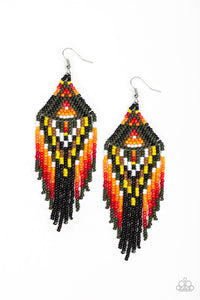 Paparazzi Earrings Boho Blast - Green