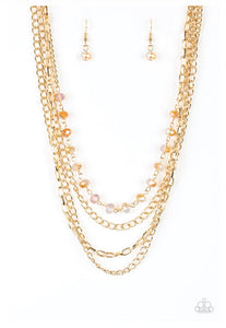 Paparazzi necklace Extravagant Elegance - Gold