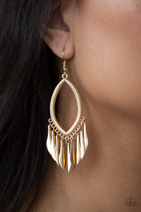 Paparazzi Earrings My FLAIR Lady - Gold