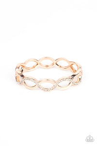 Paparazzi Bracelets Tailored Twinkle - Rose Gold