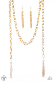 Paparazzi Necklaces SCARFed for Attention - Gold