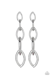 Paparazzi Earrings Street Spunk - Silver