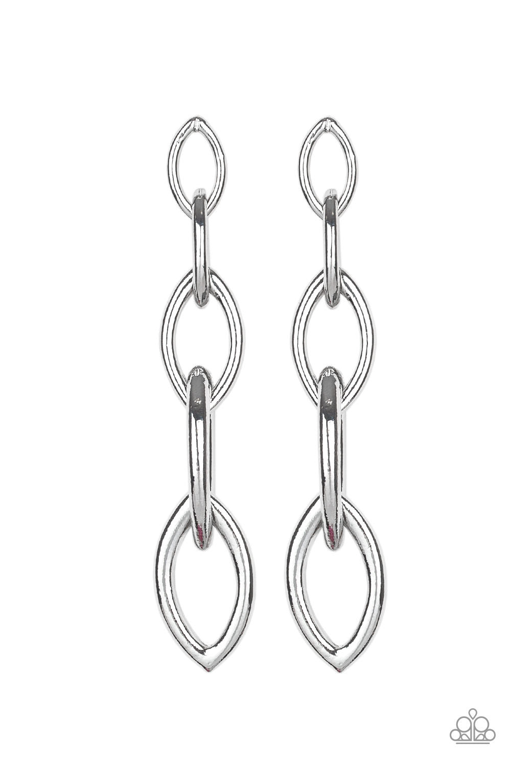 Paparazzi Earrings Street Spunk - Silver