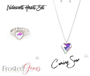 Iridescent heart set