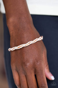 Paparazzi Bracelets Glitzy Gleam - Rose Gold