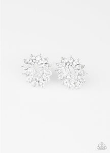 Paparazzi Earrings Brighten The Moment White