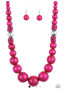 Paparazzi Necklaces Panama Panorama Pink