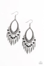 Load image into Gallery viewer, Paparazzi Earrings One Way Flight - Black
