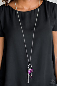 Paparazzi Necklaces Haute Heartbreaker - Purple