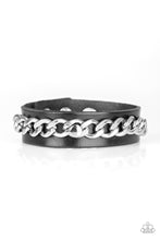 Load image into Gallery viewer, Paparazzi Bracelets Be The CHAINge - Silver Mens
