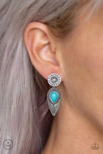 Load image into Gallery viewer, Paparazzi Earrings Fly into the Sun Blue
