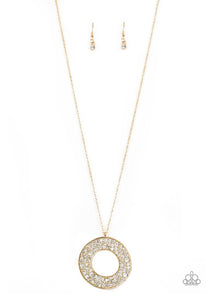 Paparazzi Necklaces Bad Heir Day gold