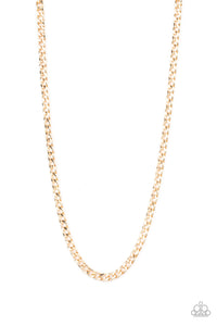 Paparazzi Necklaces Delta - Gold Mens