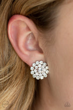 Load image into Gallery viewer, Paparazzi Earrings Glammed Out - White
